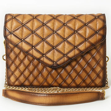 American Darling Envelope Bag Beautifully Quilted Genuine Leather women bag